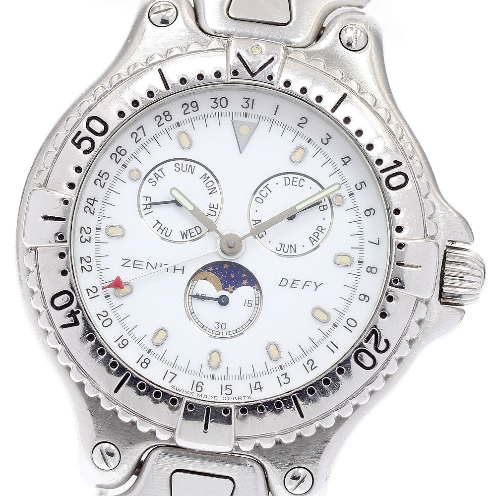 ZENITH Defy 02.2000.393 Triple calendar moon phase white Dial Quartz Men's Watch_868575