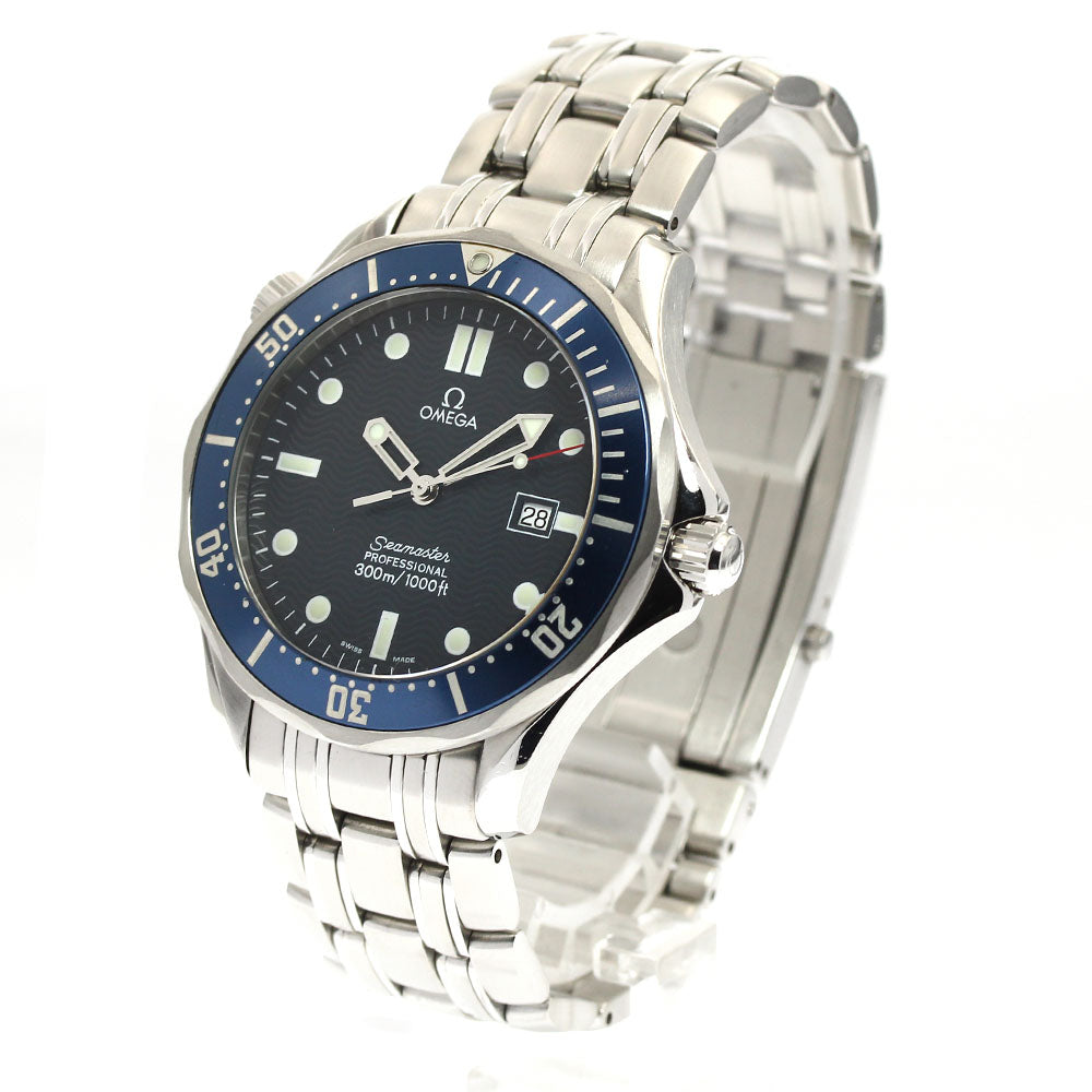 OMEGA Seamaster300 2541.80 Date Navy Dial Quartz Men's Watch_868618
