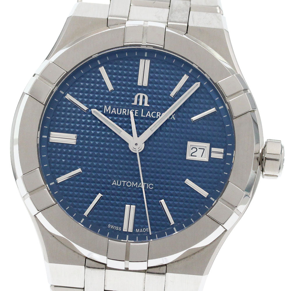 MAURICE LACROIX Icon Automatic AI6008-SS002-430-2 Date Navy Dial Men's _868637