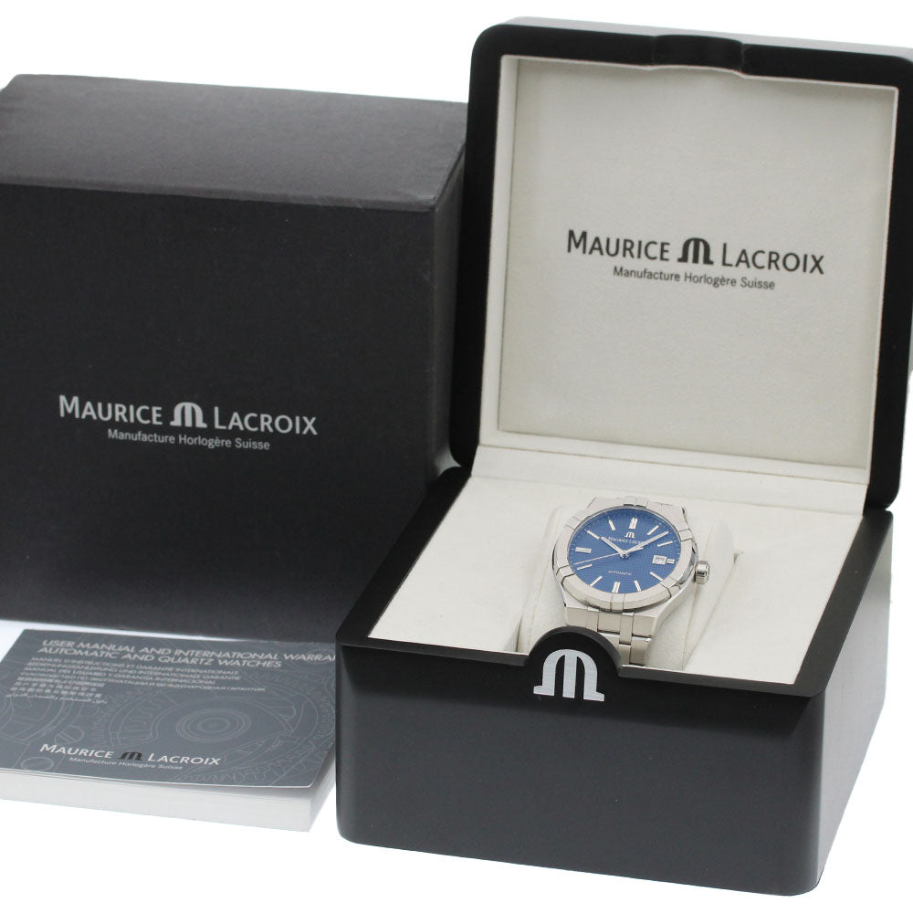 MAURICE LACROIX Icon Automatic AI6008-SS002-430-2 Date Navy Dial Men's _868637