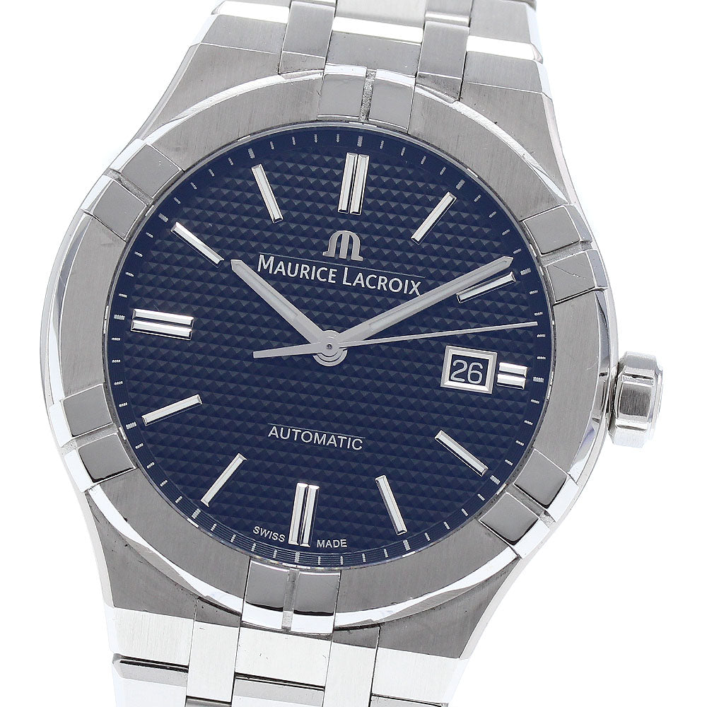 MAURICE LACROIX Icon Automatic AI6008-SS002-330-1 Date Black Dial Men's_868646