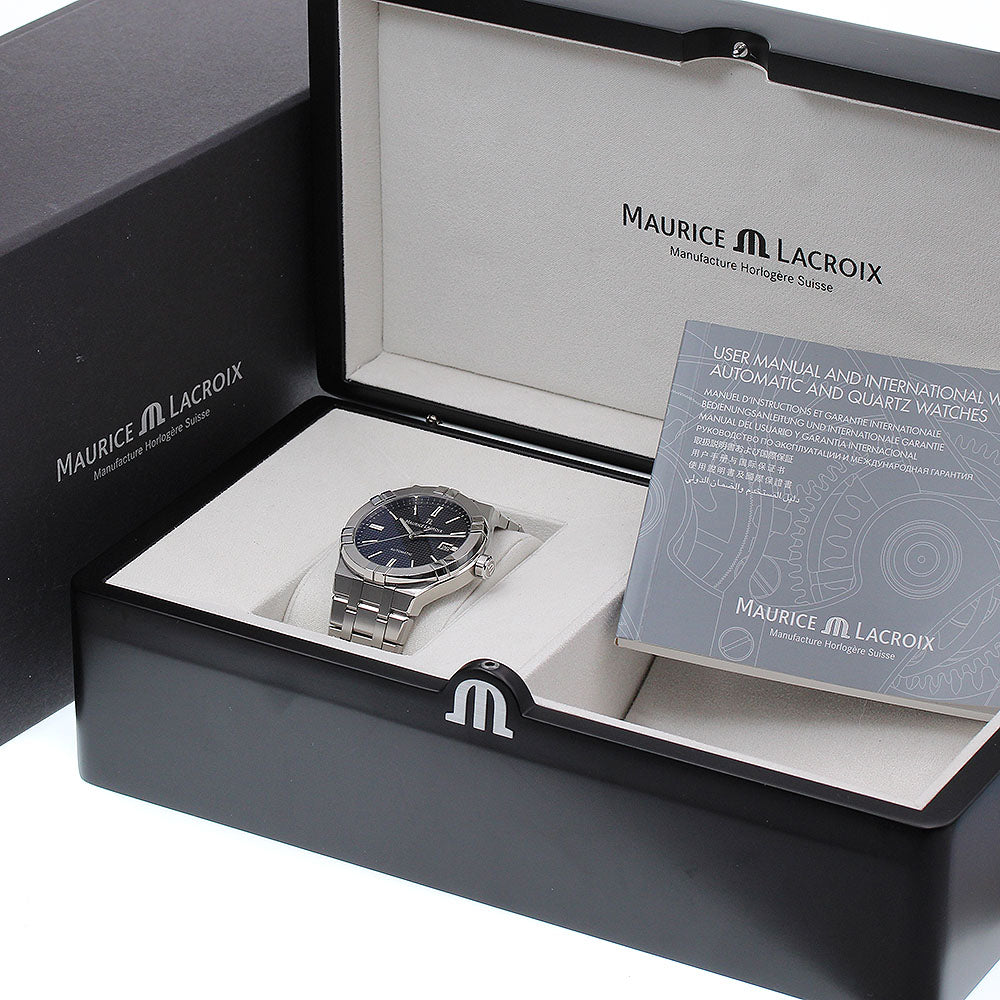 MAURICE LACROIX Icon Automatic AI6008-SS002-330-1 Date Black Dial Men's_868646