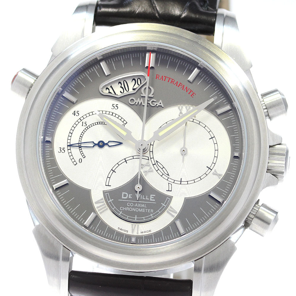 OMEGA De Ville Co-Axial Rattrapante 4848.40.31 Chronograph gray Dial Automatic Men's Watch_868661