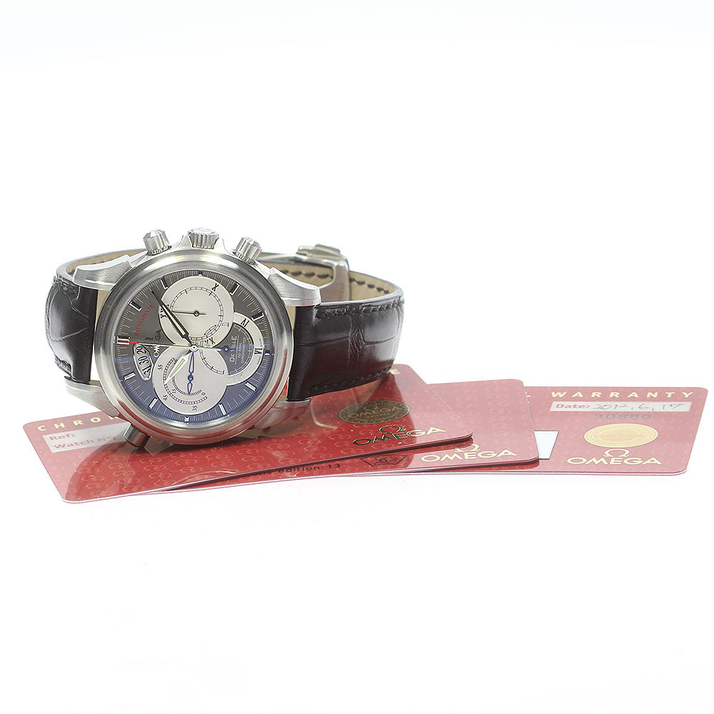 OMEGA De Ville Co-Axial Rattrapante 4848.40.31 Chronograph gray Dial Automatic Men's Watch_868661