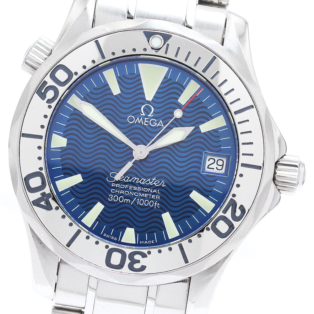 OMEGA Seamaster300 2253.80 Date blue Dial Automatic Boy's Watch_868662