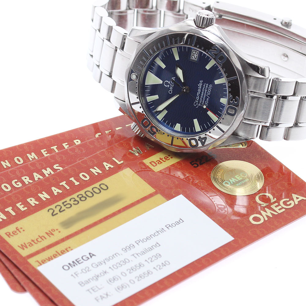 OMEGA Seamaster300 2253.80 Date blue Dial Automatic Boy's Watch_868662