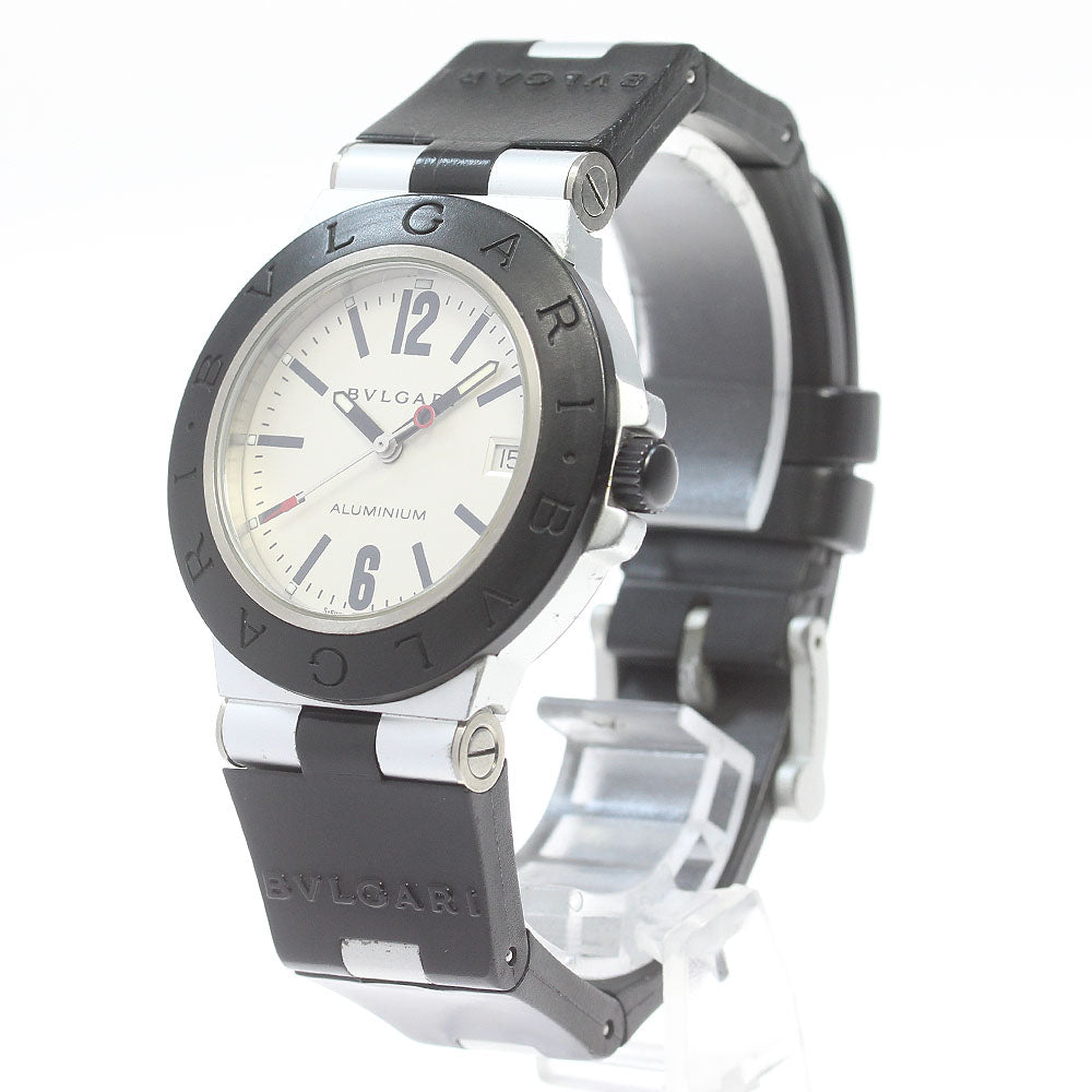 BVLGARI Aluminum AL38TA Date Silver Dial Automatic Men's Watch_868666