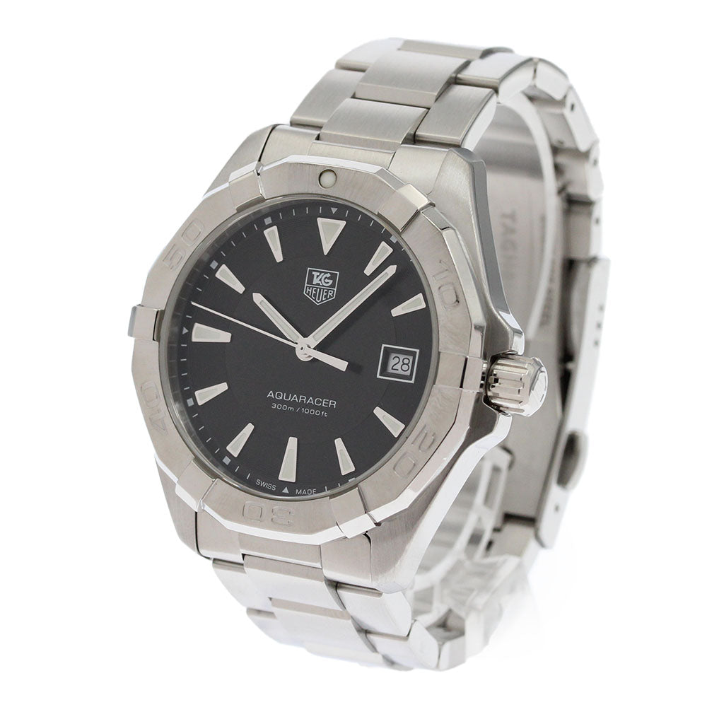 TAG HEUER Aqua racer WAY1110 Date black Dial Quartz Men's Watch_868671