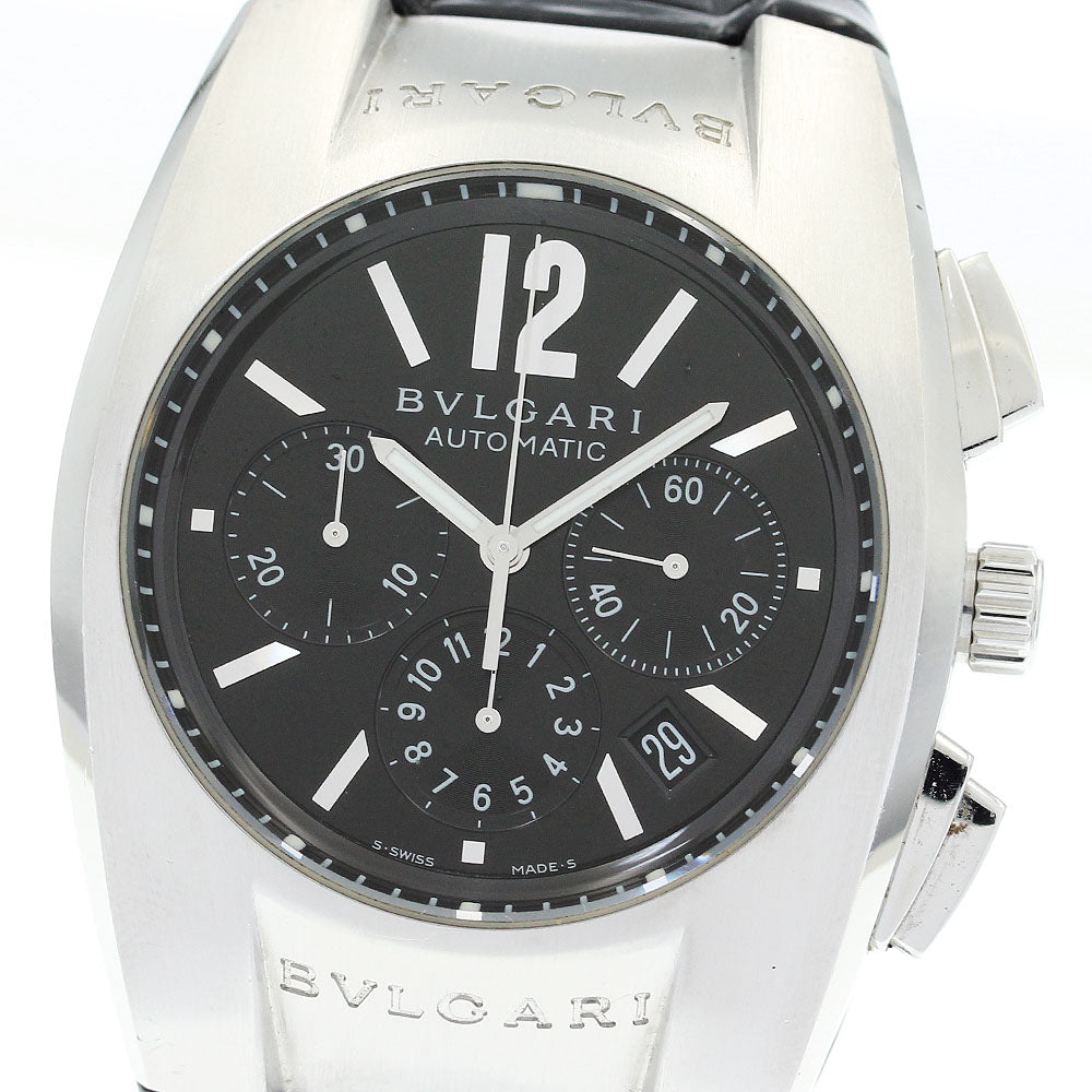 BVLGARI Elgon EG40SCH Chronograph black Dial Automatic Men's Watch_868689