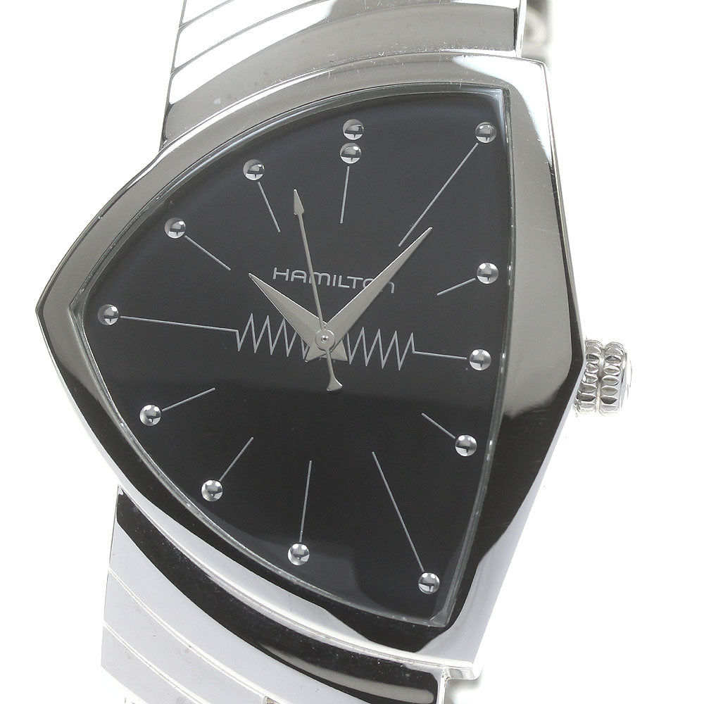 HAMILTON Ventura H244112 Black Dial Quartz Men's Watch_868691