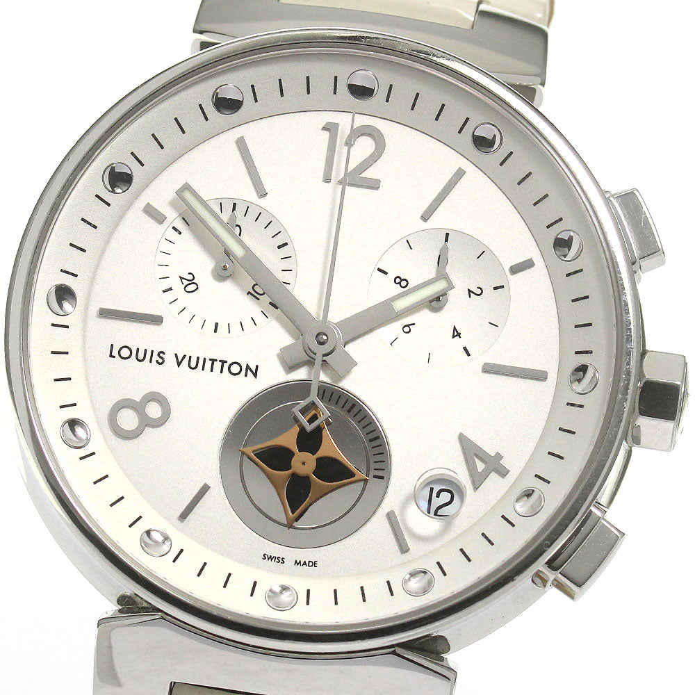 LOUIS VUITTON Tambour Moonstar GM Q8D10 Chronograph Quartz Men's Watch_868828