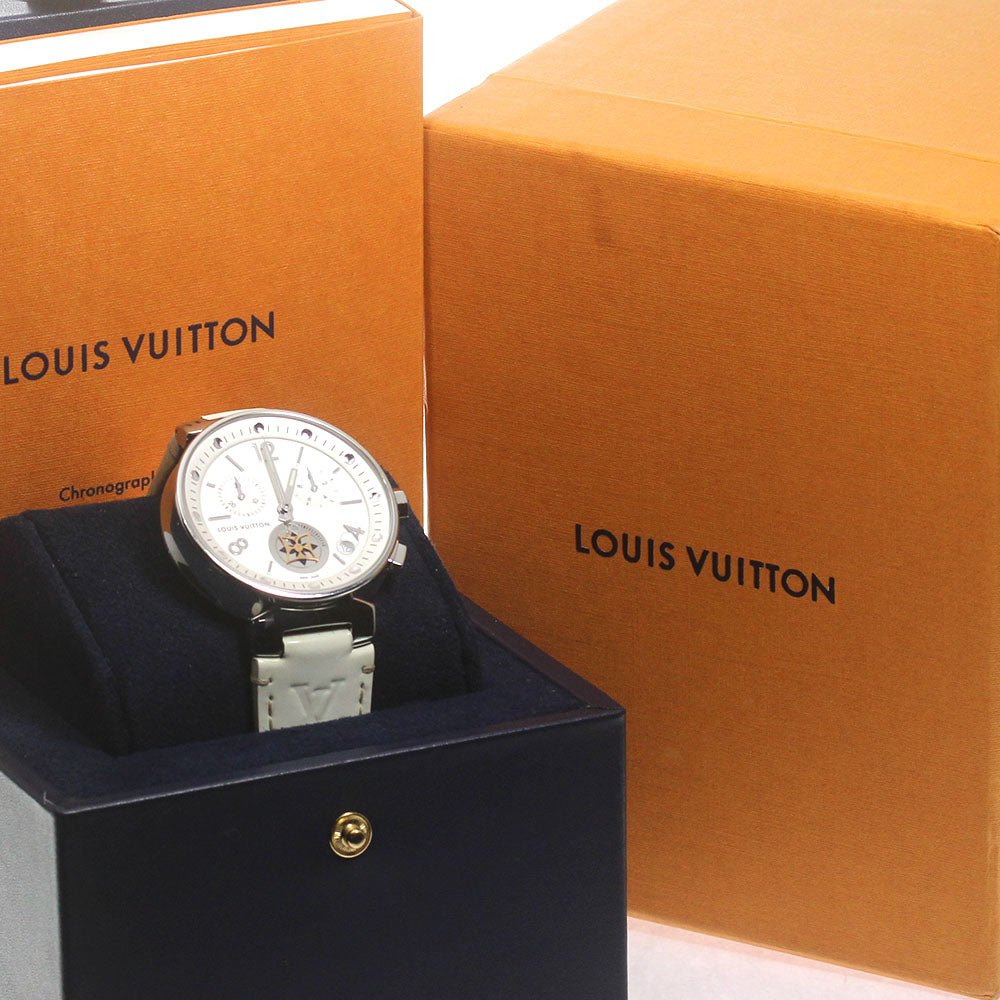 LOUIS VUITTON Tambour Moonstar GM Q8D10 Chronograph Quartz Men's Watch_868828