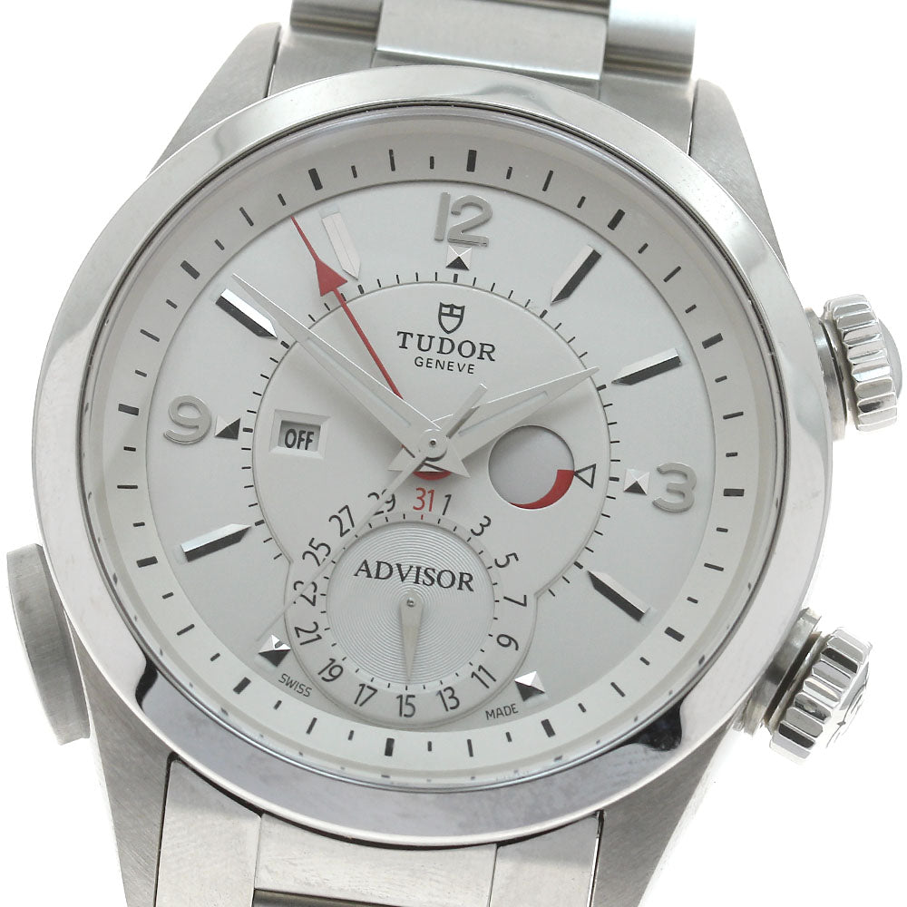 TUDOR Heritage Advisor 79620T Power reserve Silver Dial Automatic Men's_868919