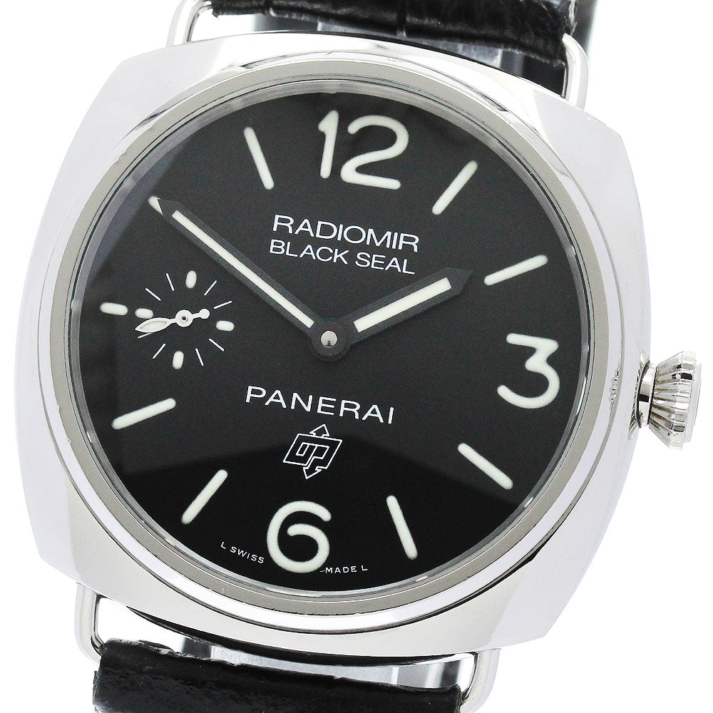 PANERAI Radiomir Black Seal Logo PAM00380 Small seconds black Dial Hand Winding Men's Watch_868927