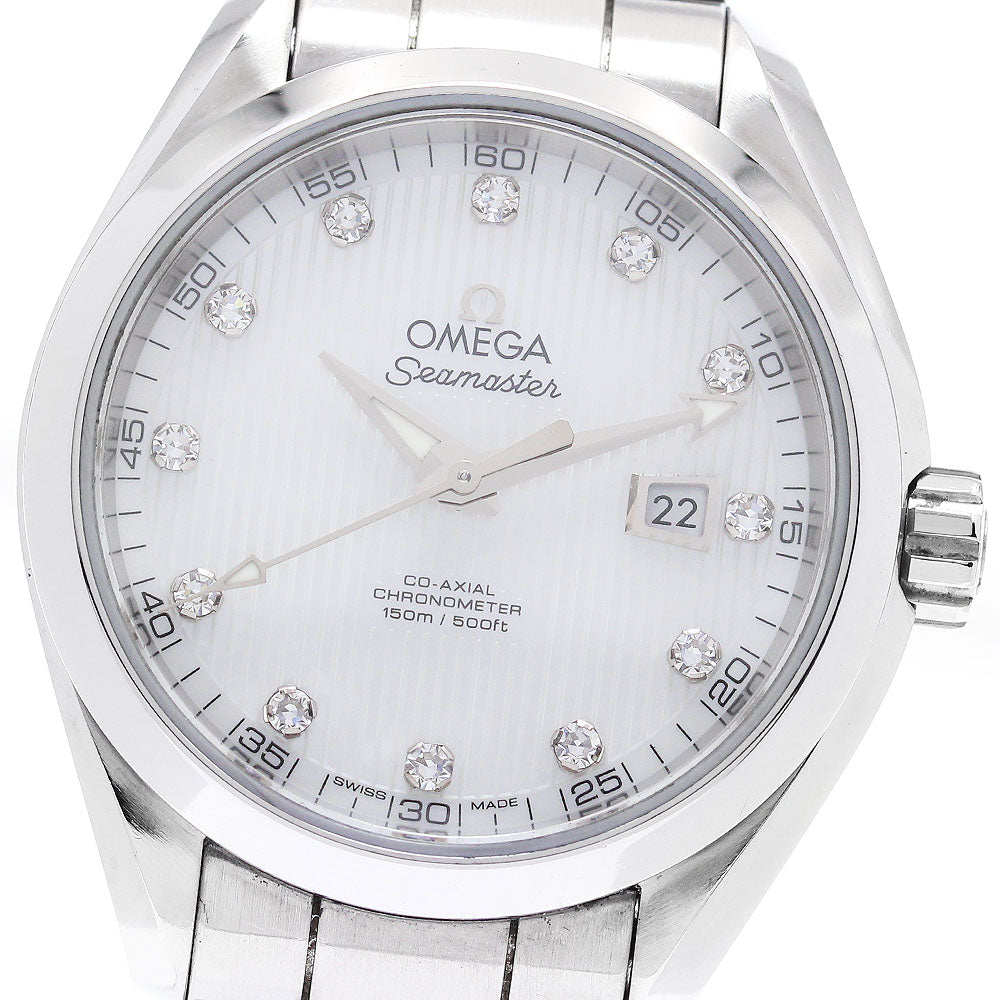 OMEGA Seamaster Aqua Terra 231.10.34.20.55.001 Co-Axial 12P Diamond White shell Dial Automatic Ladies Watch_868938