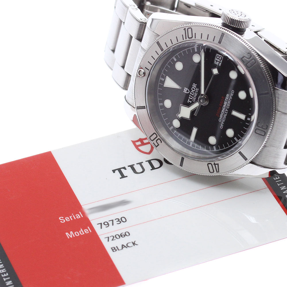 TUDOR Black bay steel 79730 Date black Dial Automatic Men's Watch_868939