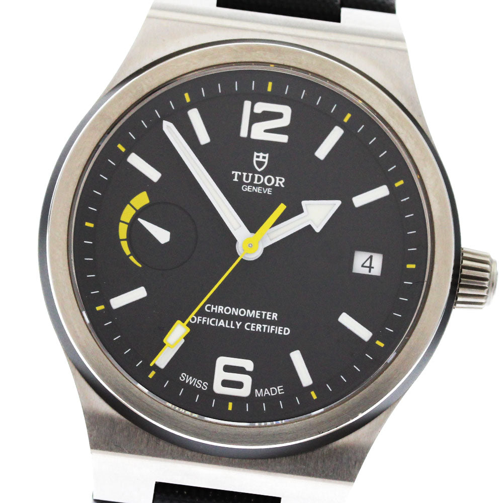 TUDOR North Flag 91210N Power reserve date black Dial Automatic Men's_868951