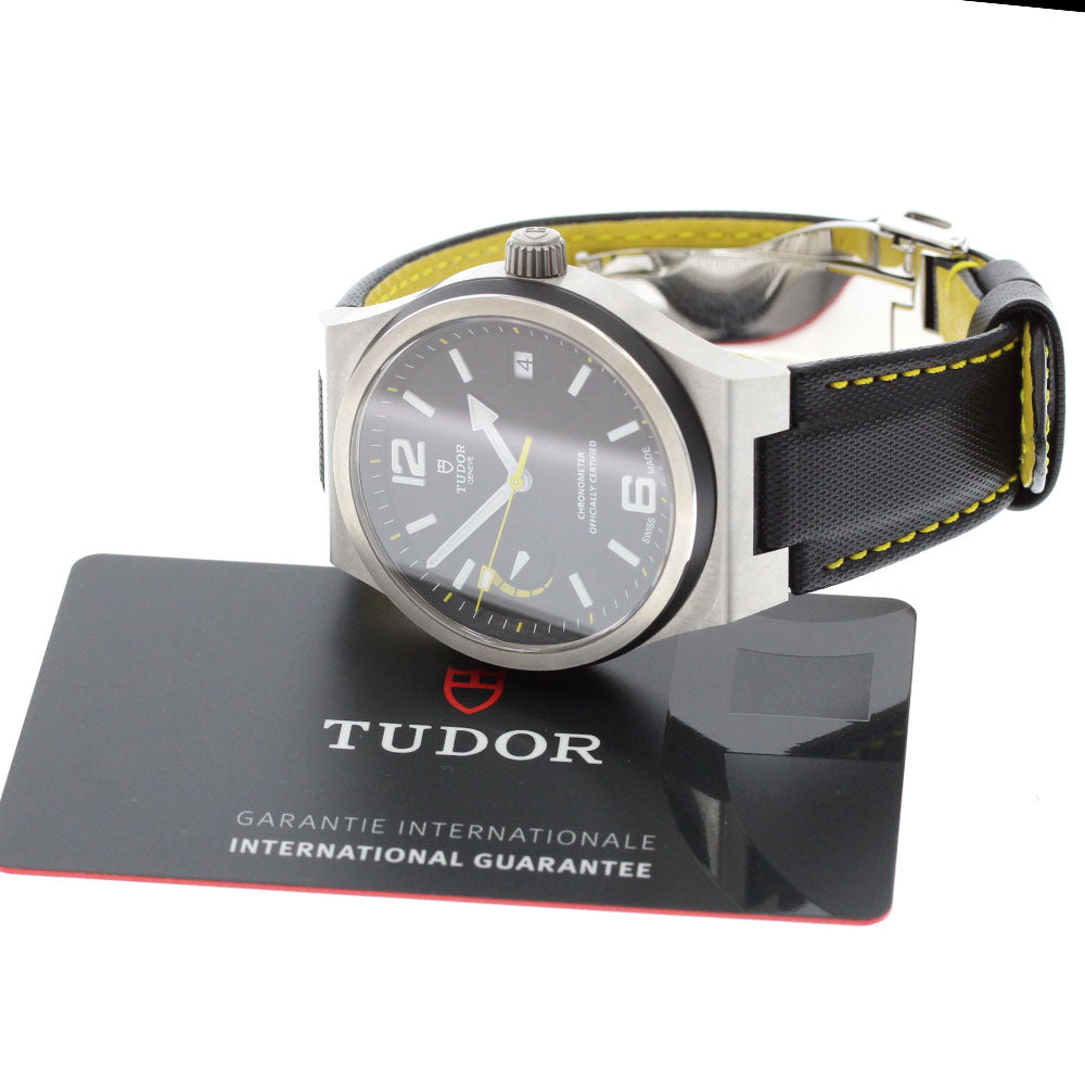 TUDOR North Flag 91210N Power reserve date black Dial Automatic Men's_868951