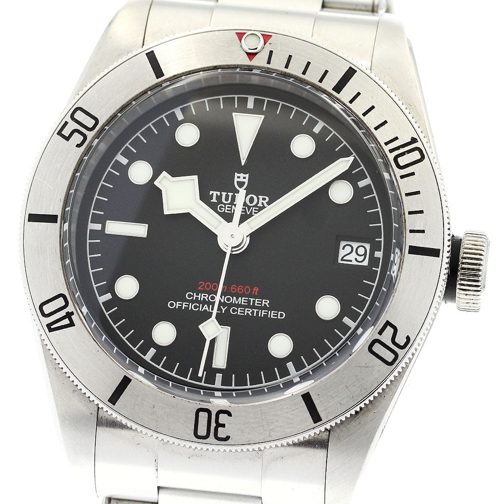 TUDOR Black bay steel 79730 Date Black Dial Automatic Men's Watch_868954