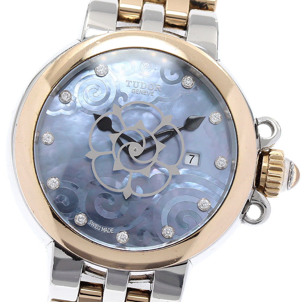 TUDOR Claire de Rose 35401 Date Blue shell Dial Automatic Ladies Watch_869002
