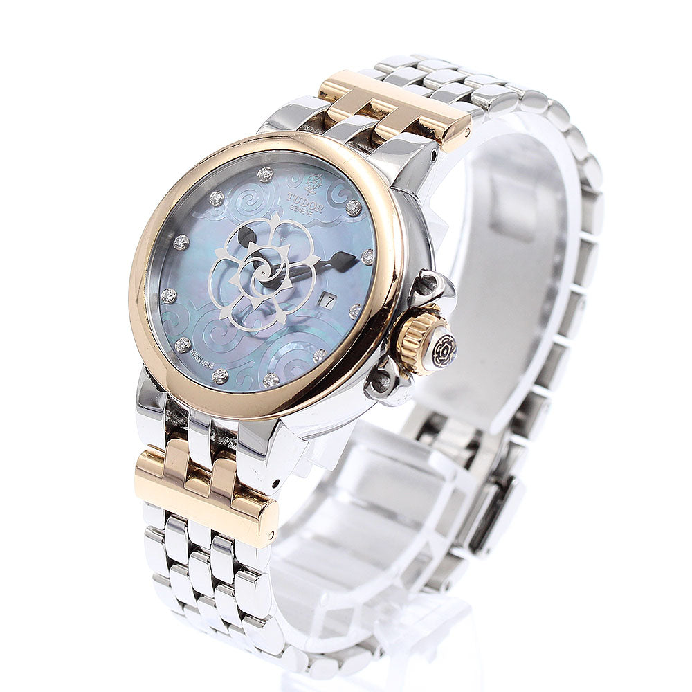 TUDOR Claire de Rose 35401 Date Blue shell Dial Automatic Ladies Watch_869002