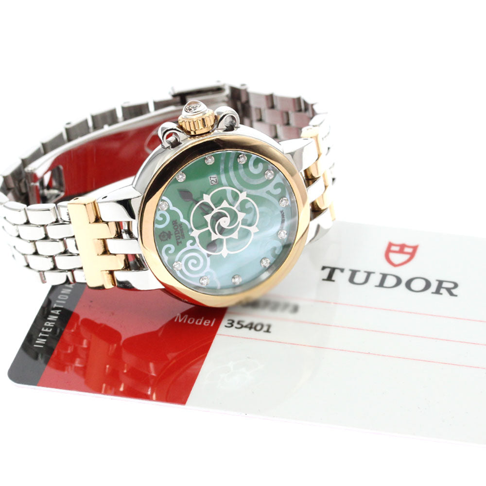 TUDOR Claire de Rose 35401 Date Green shell Dial Automatic Ladies Watch_869042