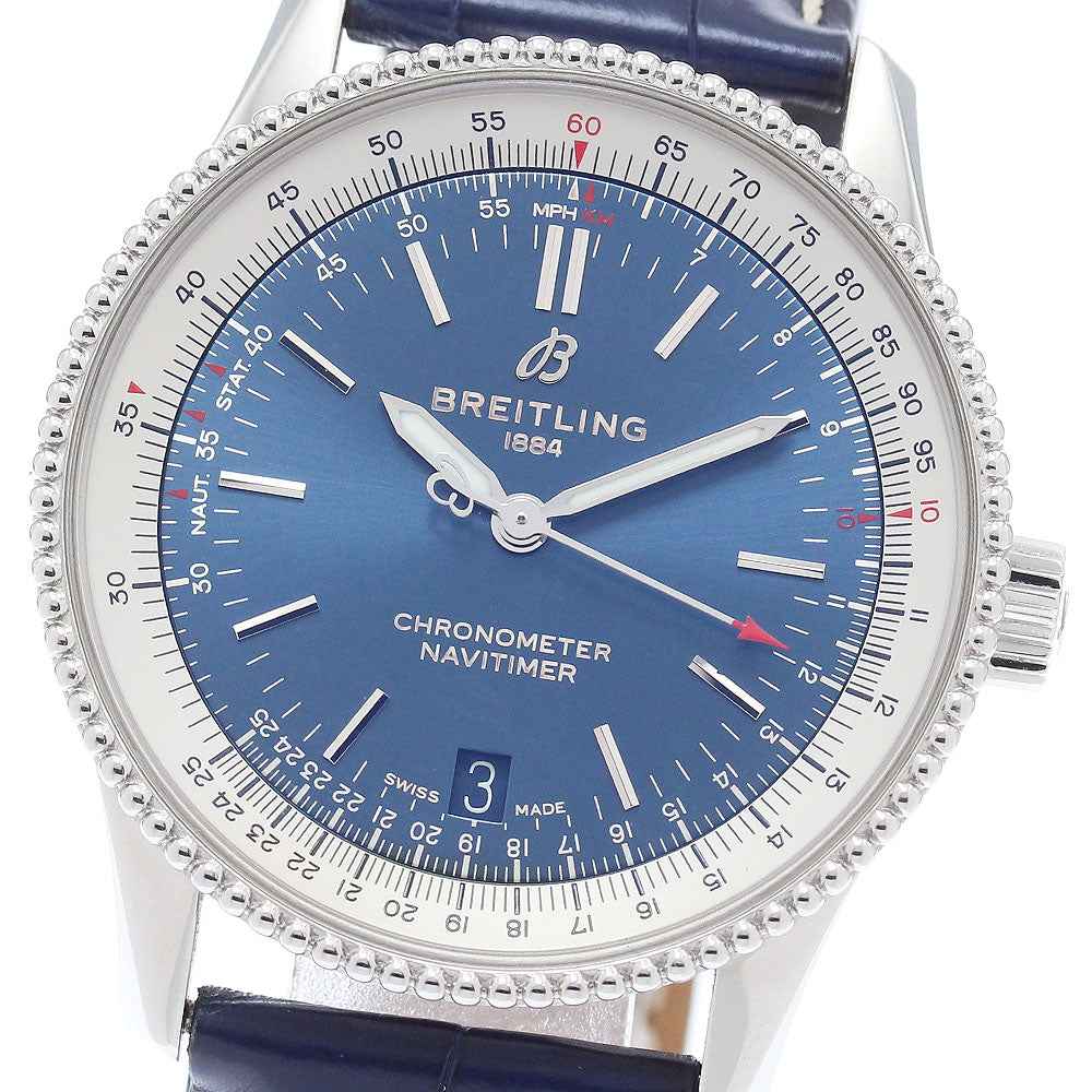 BREITLING Navitimer A17325 Date Navy Dial Automatic Men's Watch_869046