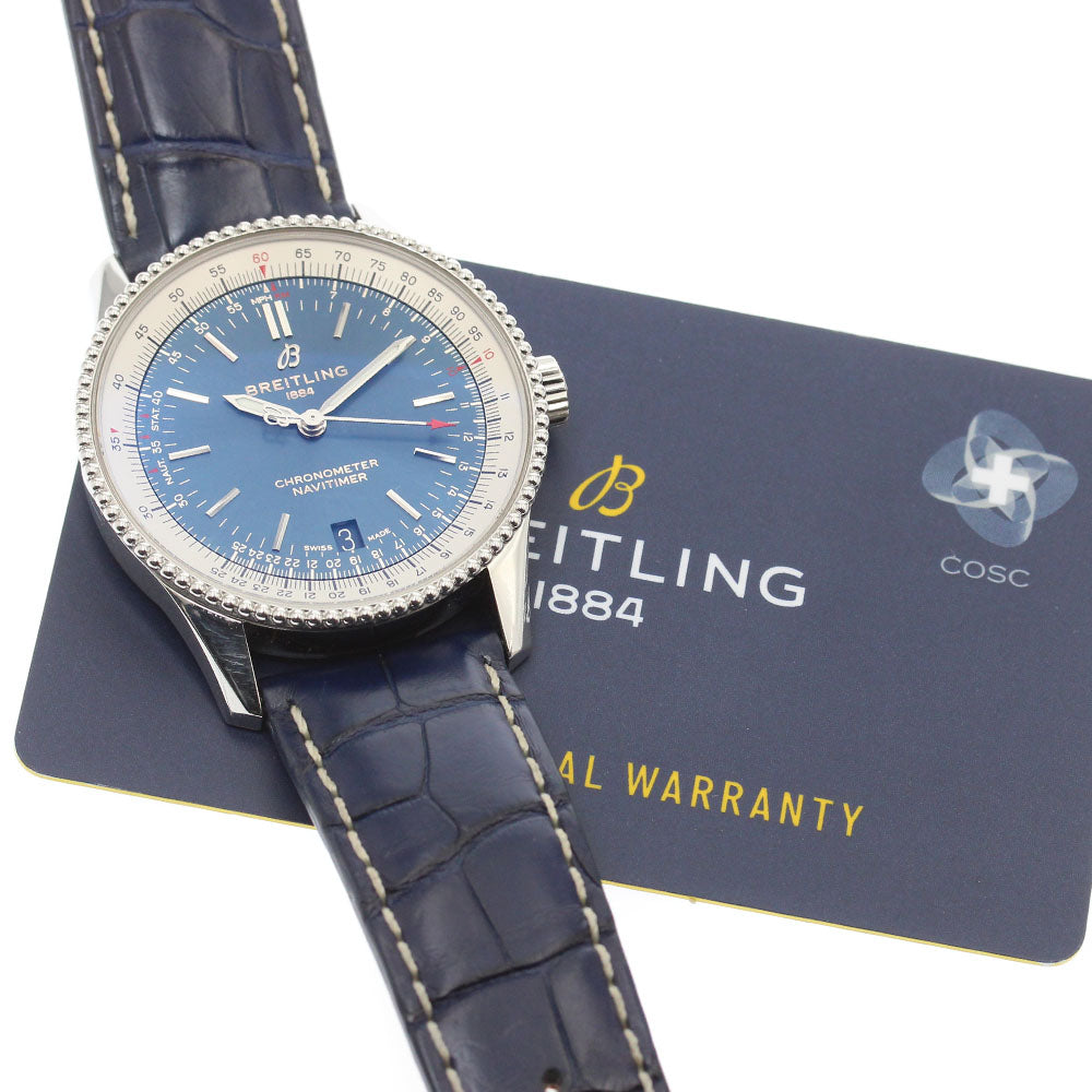 BREITLING Navitimer A17325 Date Navy Dial Automatic Men's Watch_869046