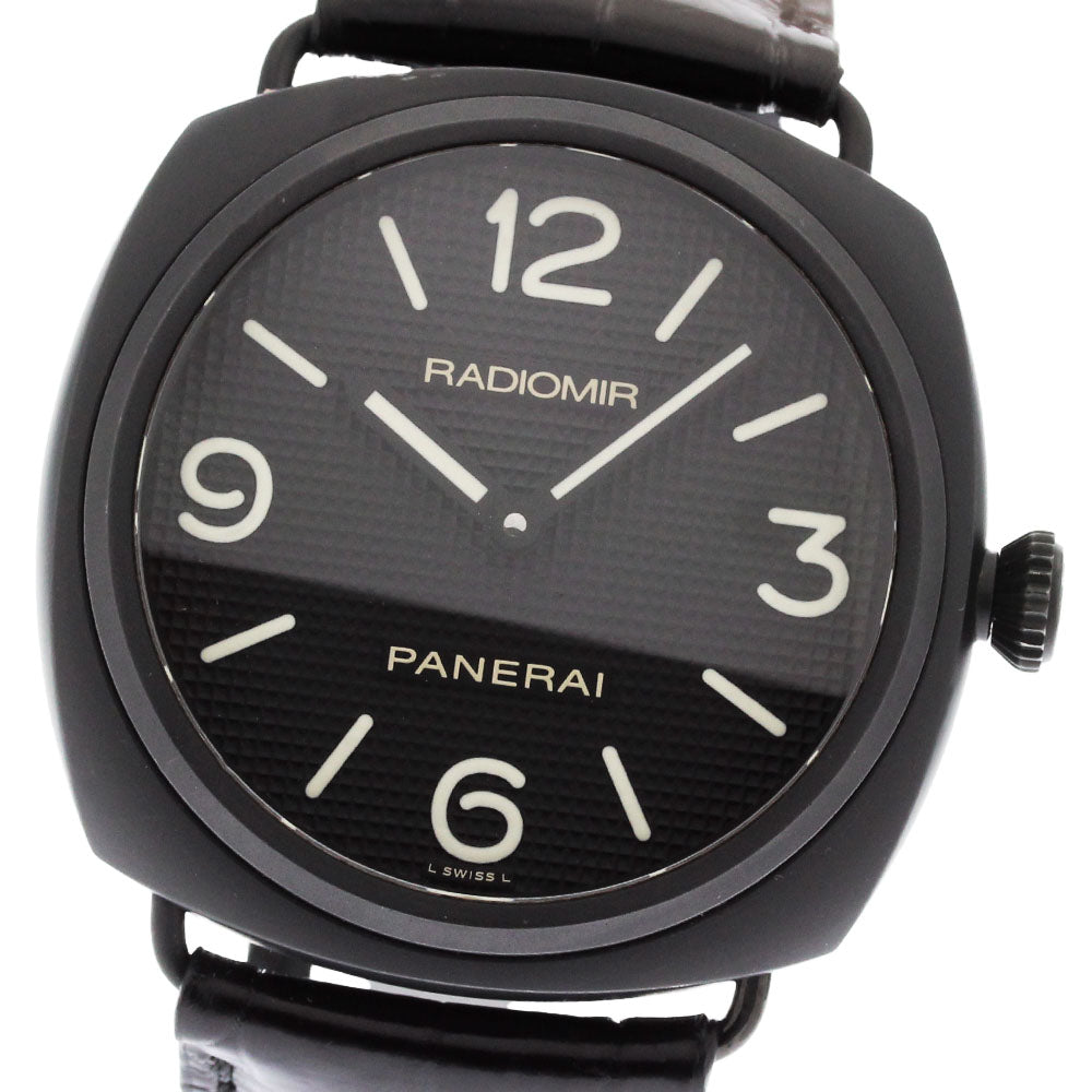 PANERAI Radiomir Ceramica PAM00643 black Dial Hand Winding Men's Watch_869117