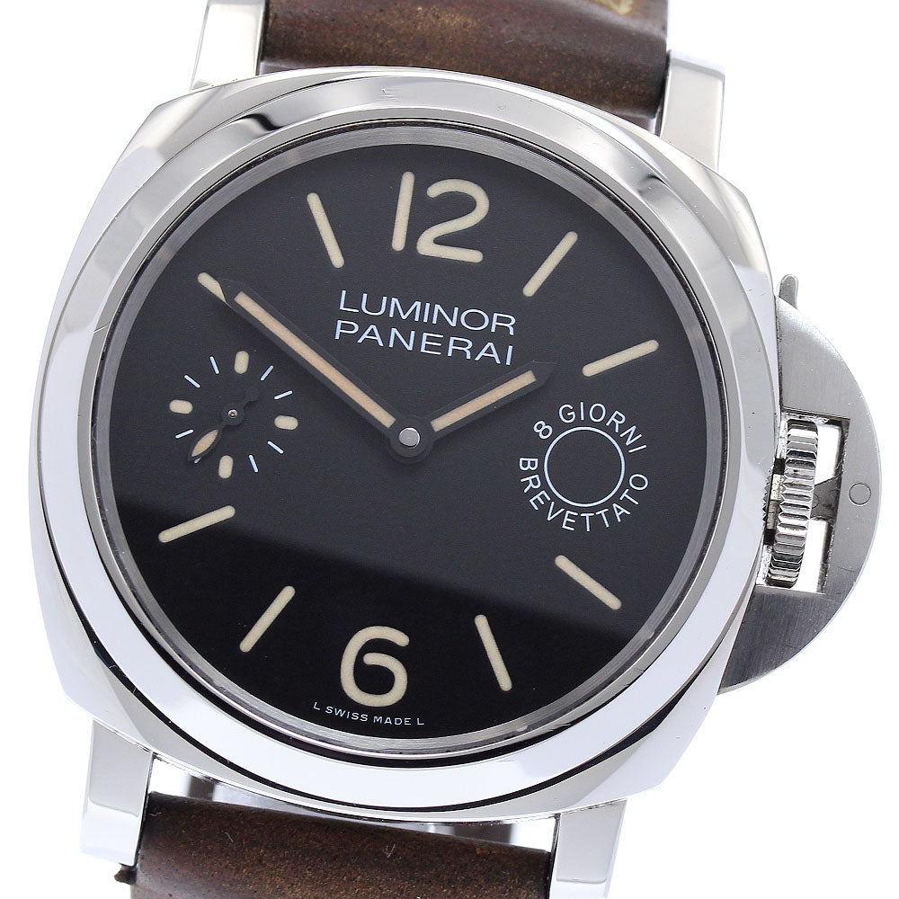 PANERAI Luminor Marina PAM00590 8 Days Small Second Hand Winding Men's_869120