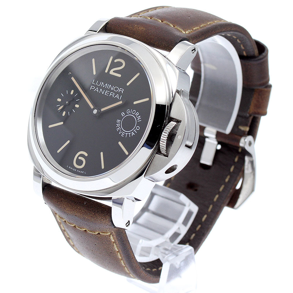 PANERAI Luminor Marina PAM00590 8 Days Small Second Hand Winding Men's_869120
