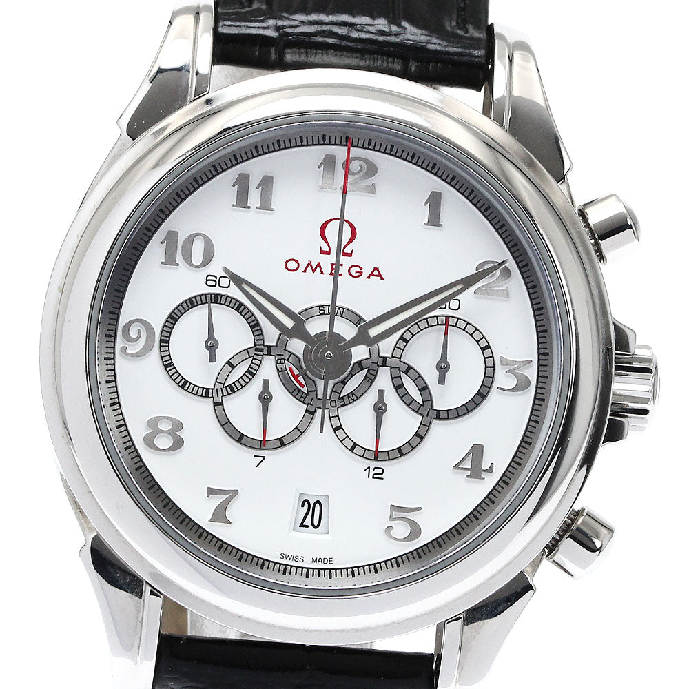 OMEGA Olympic Collection De Ville 422.13.41.52.04.001 5 counters chronograph white Dial Automatic Men's Watch_869138