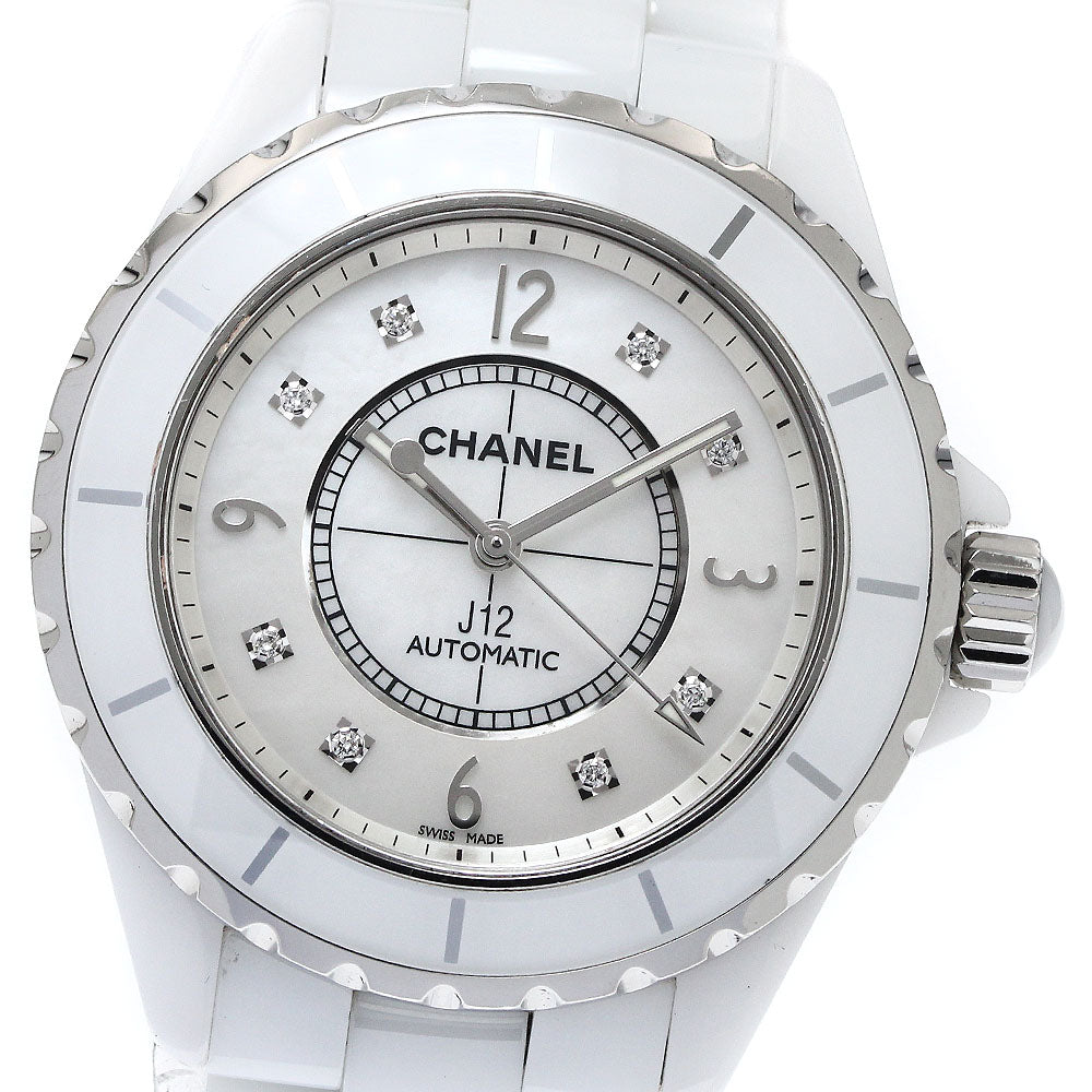 CHANEL J12 H2423 White ceramic 8P diamond shell Dial Automatic Men's _869145