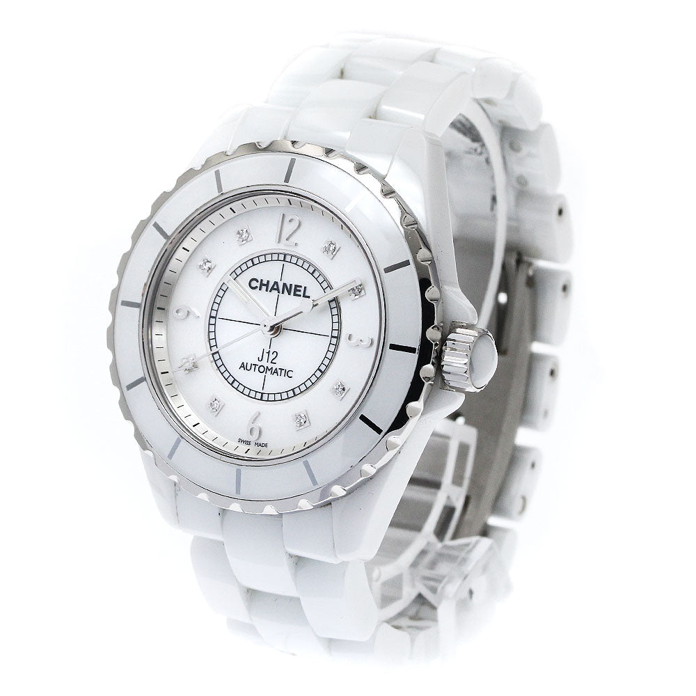 CHANEL J12 H2423 White ceramic 8P diamond shell Dial Automatic Men's _869145