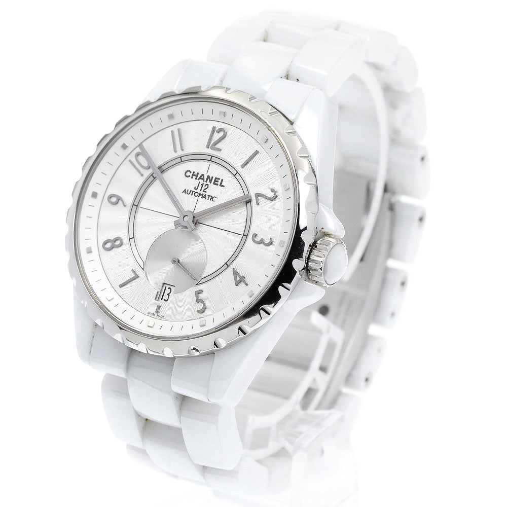 CHANEL J12 H3837 White Ceramic White Dial Automatic Boy's Watch_869148