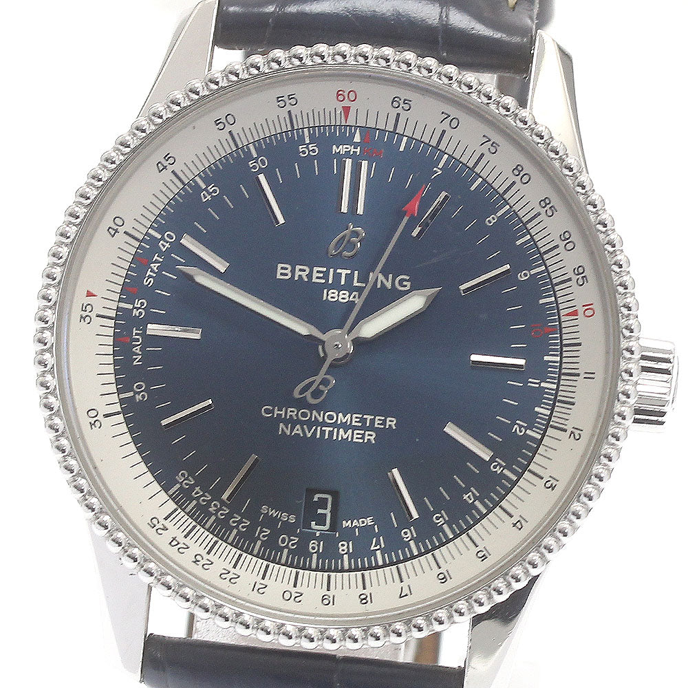 BREITLING Navitimer A17325 Date Navy Dial Automatic Men's Watch_869160