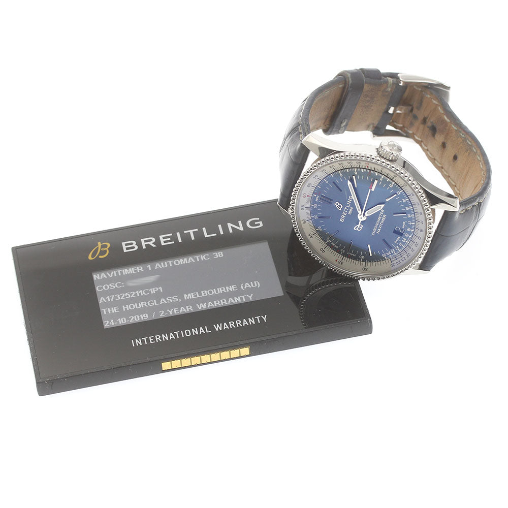 BREITLING Navitimer A17325 Date Navy Dial Automatic Men's Watch_869160