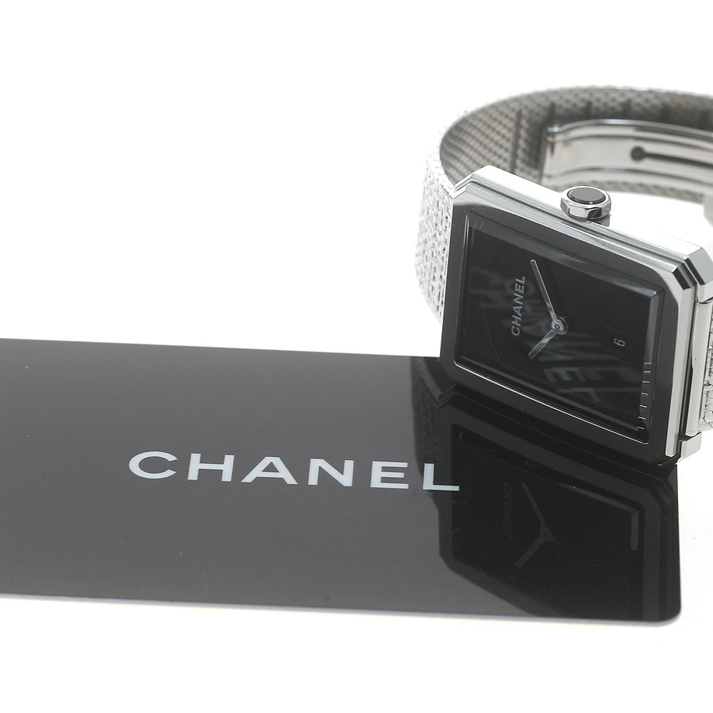CHANEL Boyfriend tweed H4878 Date black Dial Quartz Boy's Watch_869164