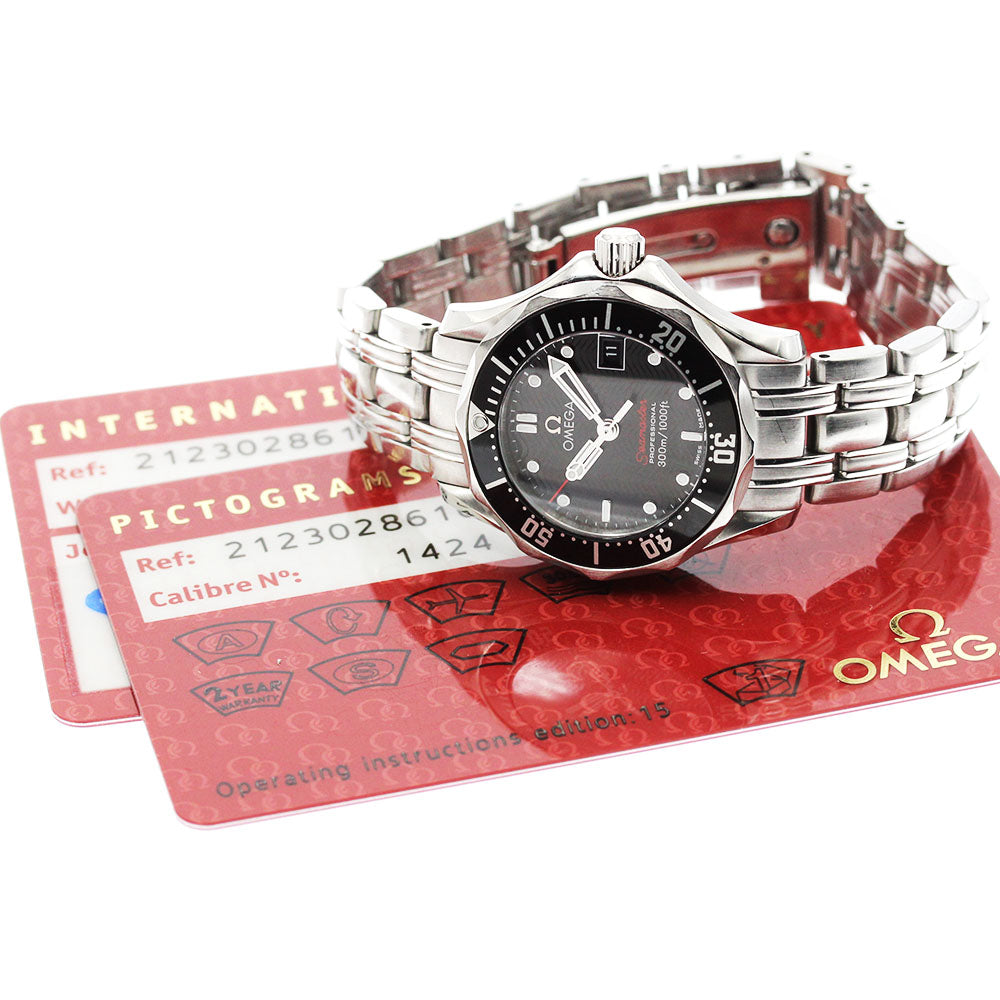 OMEGA Seamaster300 212.30.28.61.01.001 Date black Dial Quartz Ladies_869170