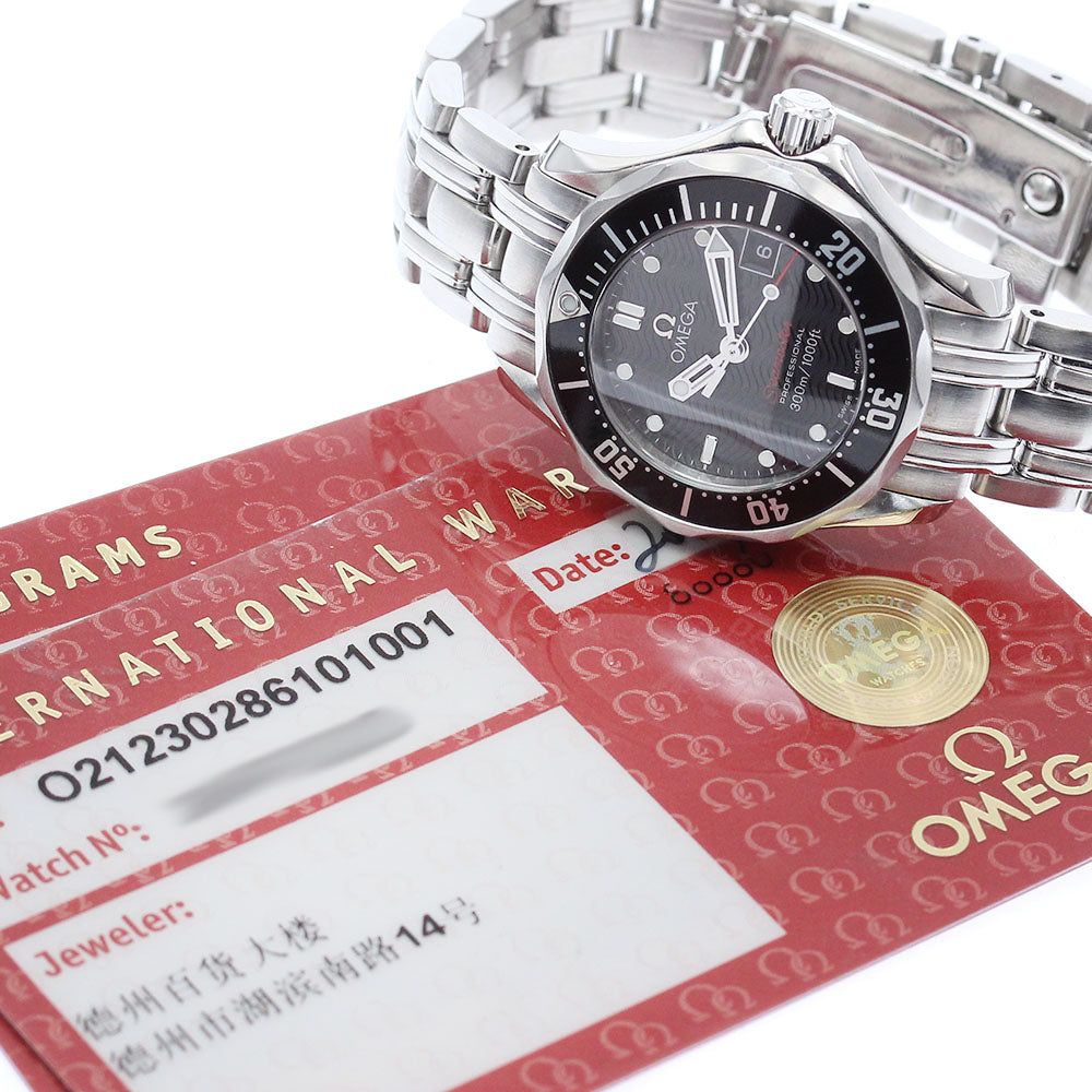 OMEGA Seamaster300 212.30.28.61.01.001 Date black Dial Quartz Ladies_869171