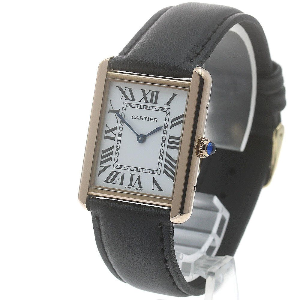 CARTIER Tank solo LM W5200025 Silver Dial Quartz Men's Watch_869192