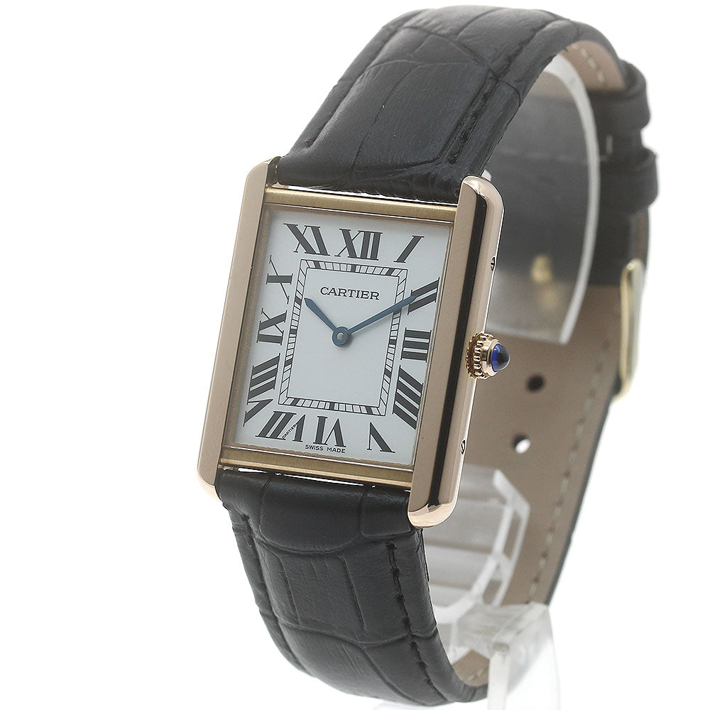 CARTIER Tank solo LM W5200025 Silver Dial Quartz Men's Watch_869194