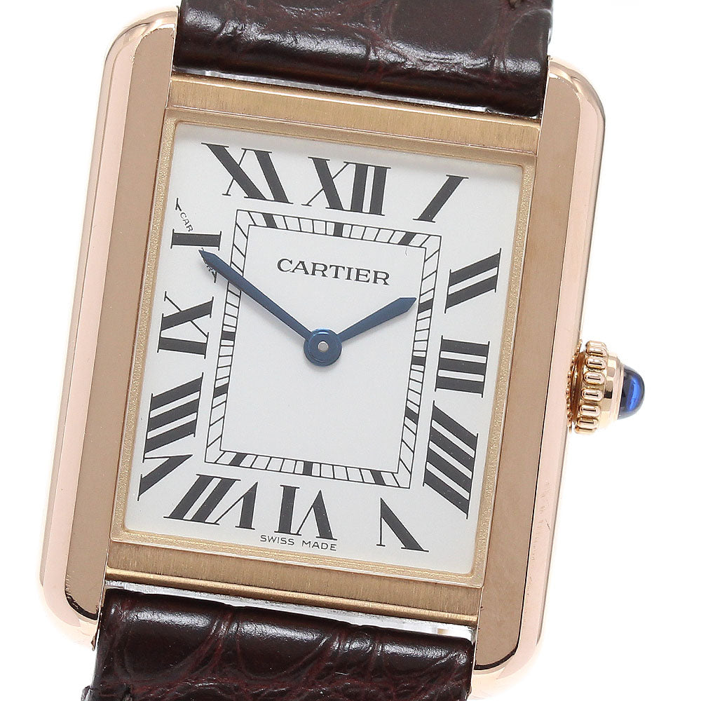CARTIER Tank solo SM W5200024 Silver Dial Quartz Ladies Watch_869200