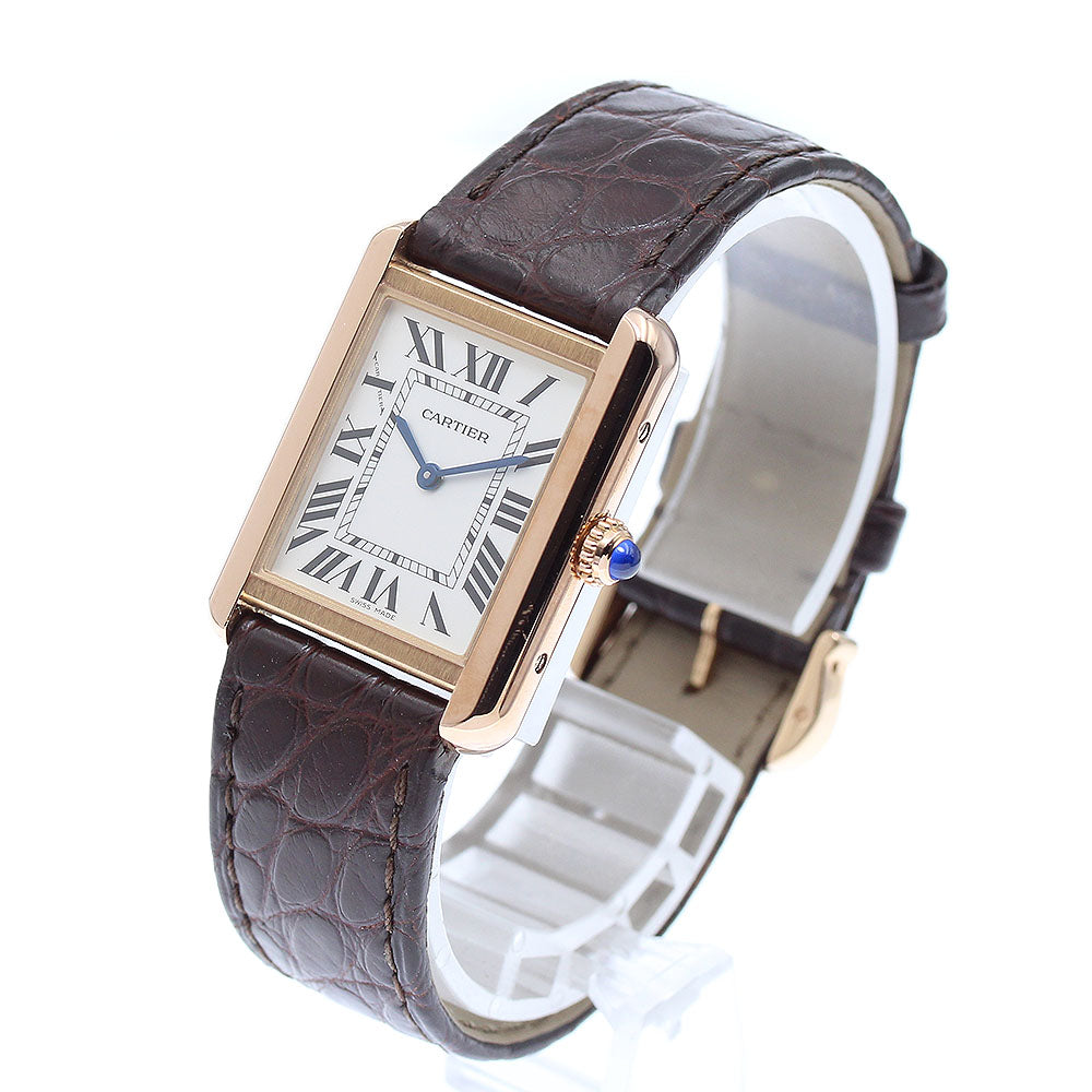 CARTIER Tank solo SM W5200024 Silver Dial Quartz Ladies Watch_869200
