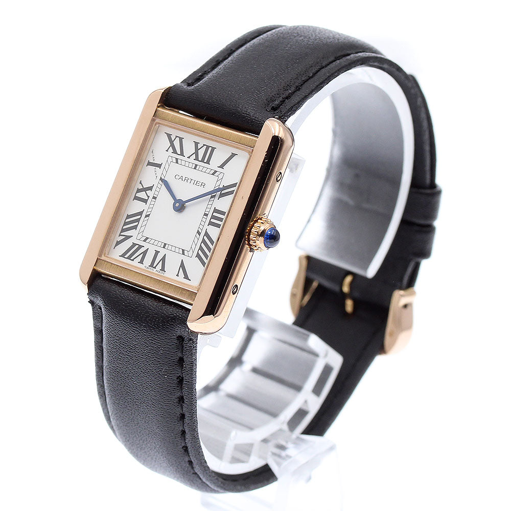 CARTIER Tank solo SM W5200024 Silver Dial Quartz Ladies Watch_869203