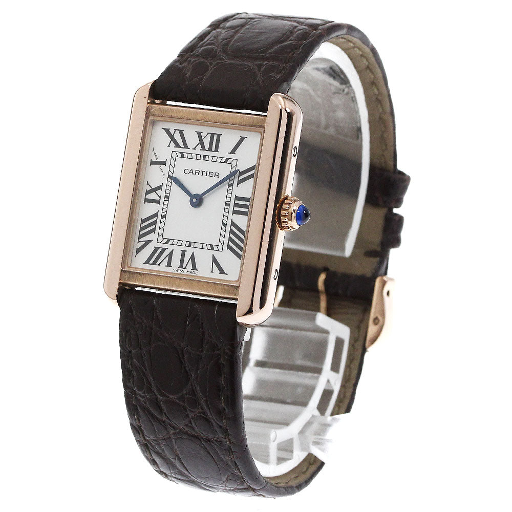CARTIER Tank solo SM W5200024 Silver Dial Quartz Ladies Watch_869208