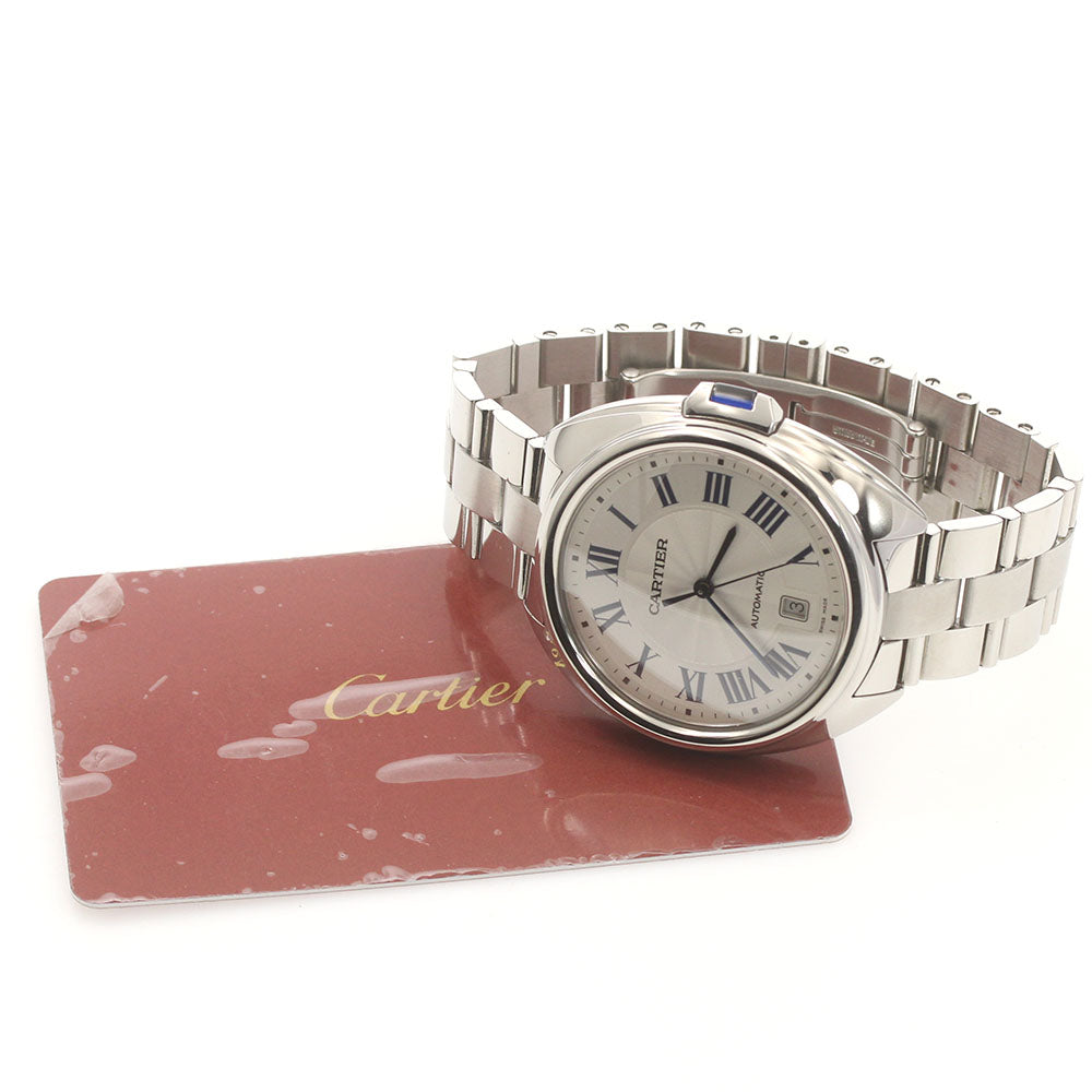 CARTIER Cres de Cartier WSCL0007 Date Silver Dial Automatic Men's Watch_869216