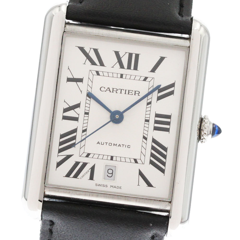 CARTIER tank mast XL WSTA0040 Date Silver Dial Automatic Men's Watch_869219