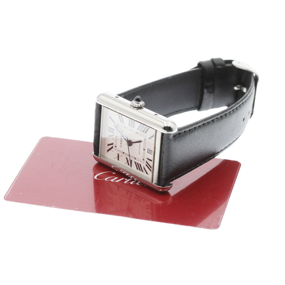 CARTIER tank mast XL WSTA0040 Date Silver Dial Automatic Men's Watch_869219