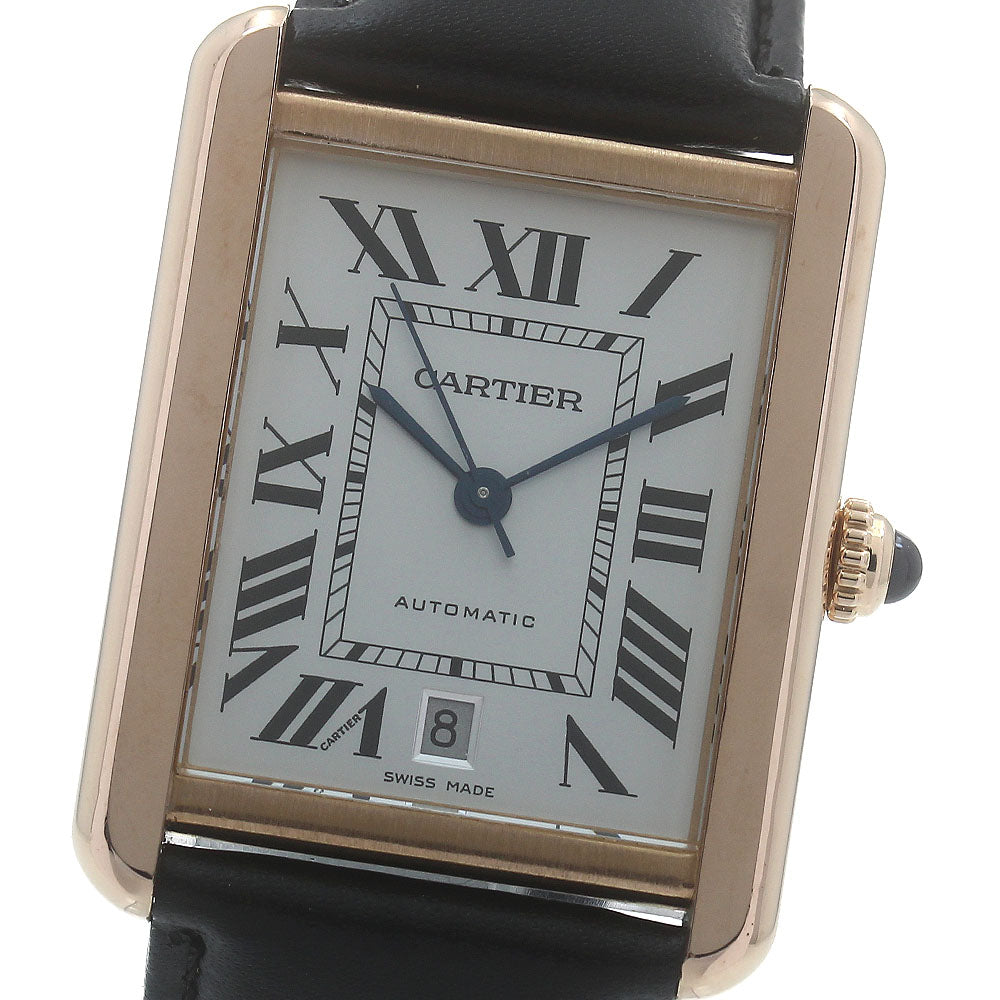 CARTIER Tank solo XL W5200026 K18PG/Stainless Steel Automatic Men's Watch_869224